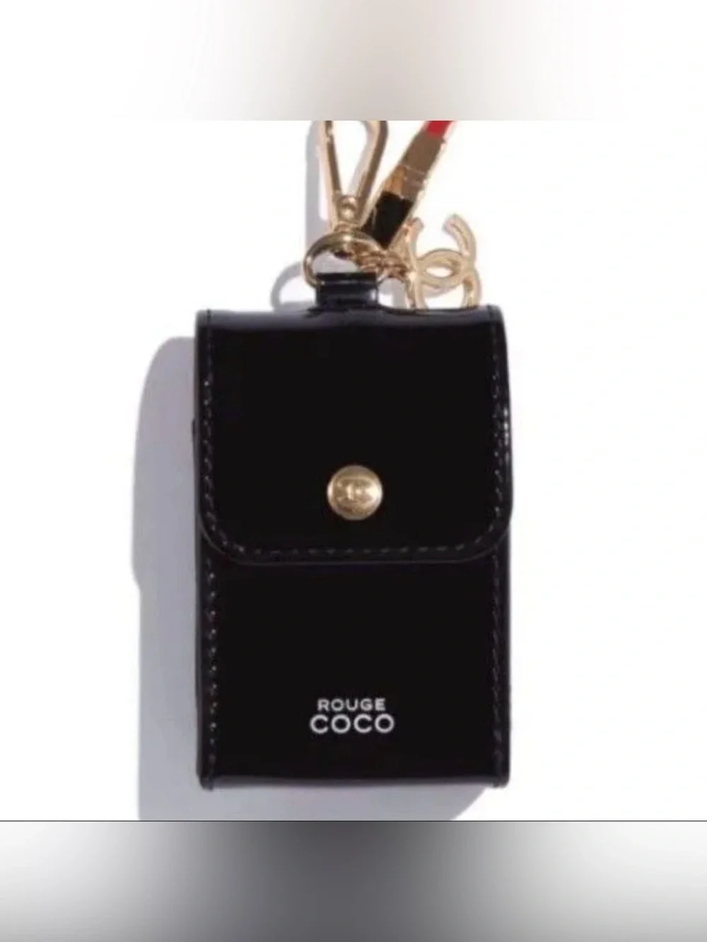 CHANEL Beauty Rouge Coco Patent Lipstick Case Pouch With Charm -Spring 2025 - Picture 6 of 8